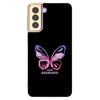 Picasee διαφανής θήκη σιλικόνης Samsung Galaxy S21+ 5G G996F - Diamanty Purple