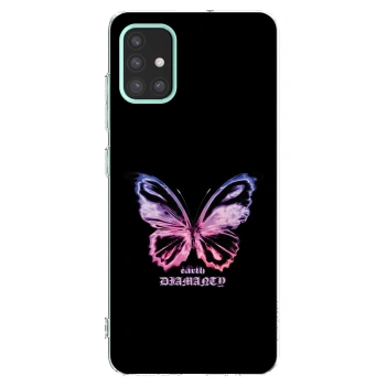 Picasee διαφανής θήκη σιλικόνης Samsung Galaxy M31s - Diamanty Purple