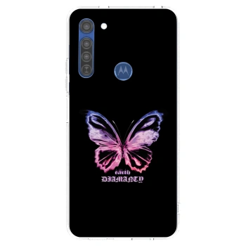 Θήκη για Motorola Moto G8 - Diamanty Purple