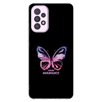 Picasee διαφανής θήκη σιλικόνης Samsung Galaxy A32 5G A326B - Diamanty Purple