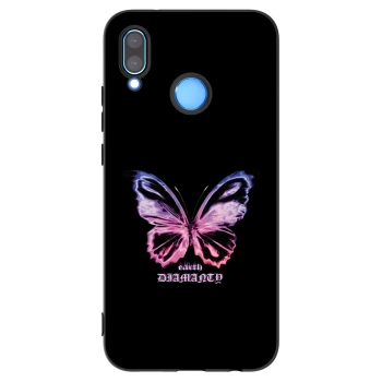 Picasee Μαύρη θήκη σιλικόνης για Huawei P20 Lite - Diamanty Purple
