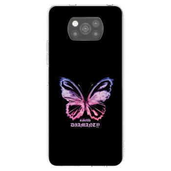 Picasee Μαύρη θήκη σιλικόνης για Xiaomi Poco X3 Pro - Diamanty Purple