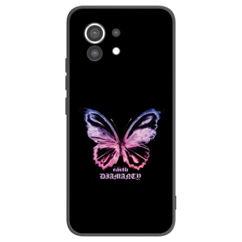 Picasee Μαύρη θήκη σιλικόνης για Xiaomi Mi 11 - Diamanty Purple