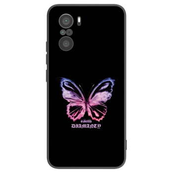 Picasee Μαύρη θήκη σιλικόνης για Xiaomi Poco F3 - Diamanty Purple