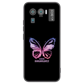 Picasee Μαύρη θήκη σιλικόνης για Xiaomi Mi 11 Ultra - Diamanty Purple