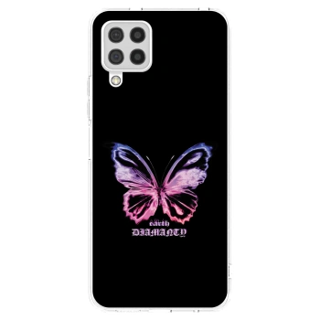 Picasee διαφανής θήκη σιλικόνης Samsung Galaxy A22 A225F 4G - Diamanty Purple