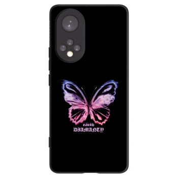 Picasee Μαύρη θήκη σιλικόνης για Honor 50 5G - Diamanty Purple