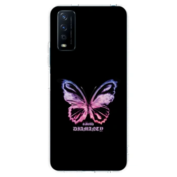 Picasee διαφανής θήκη σιλικόνης Vivo Y11s - Diamanty Purple