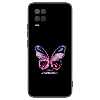 Picasee Μαύρη θήκη σιλικόνης για Realme 8 5G - Diamanty Purple