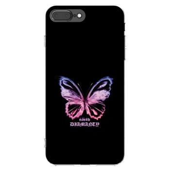 Picasee διαφανής θήκη σιλικόνης Apple iPhone 7 Plus - Diamanty Purple
