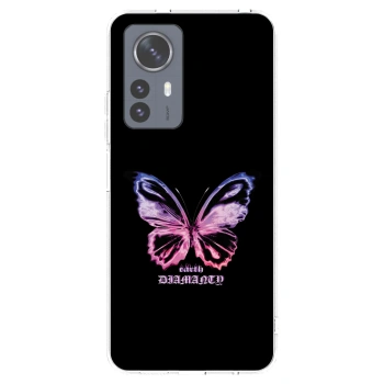 Picasee διαφανής θήκη σιλικόνης Xiaomi 12 Pro - Diamanty Purple