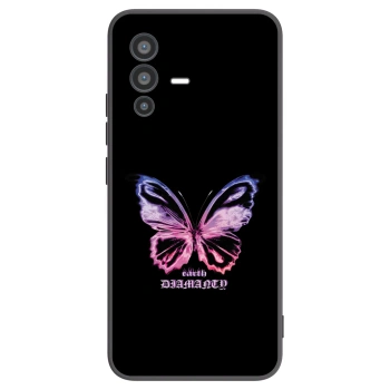 Picasee Μαύρη θήκη σιλικόνης για Vivo V23 5G - Diamanty Purple