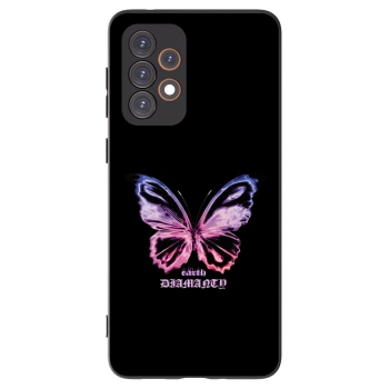 Picasee Μαύρη θήκη σιλικόνης για Samsung Galaxy A33 5G A336 - Diamanty Purple