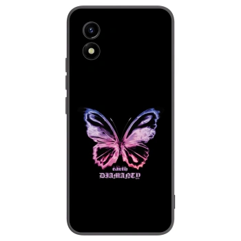 Picasee Μαύρη θήκη σιλικόνης για Vivo Y01 - Diamanty Purple