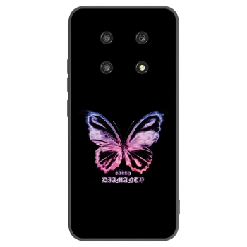 Picasee Μαύρη θήκη σιλικόνης για Honor Magic4 Lite 5G - Diamanty Purple