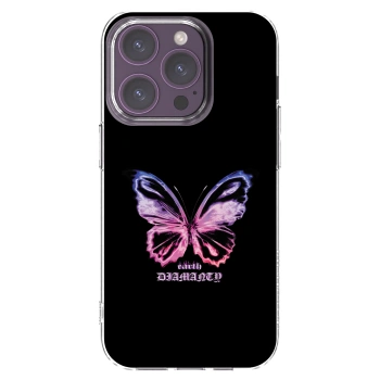 Picasee διαφανής θήκη σιλικόνης Apple iPhone 14 Pro - Diamanty Purple