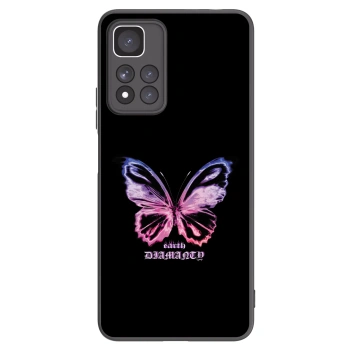 Picasee Μαύρη θήκη σιλικόνης για Xiaomi Redmi Note 11 Pro+ 5G - Diamanty Purple
