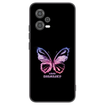 Picasee Μαύρη θήκη σιλικόνης για Xiaomi Poco X5 - Diamanty Purple