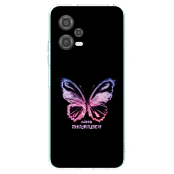 Picasee διαφανής θήκη σιλικόνης Xiaomi Poco X5 - Diamanty Purple