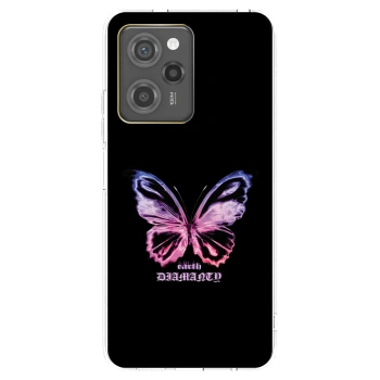 Picasee Μαύρη θήκη σιλικόνης για Xiaomi Poco X5 Pro - Diamanty Purple