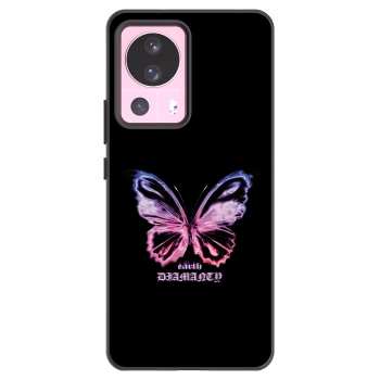 Picasee Μαύρη θήκη σιλικόνης για Xiaomi 13 Lite - Diamanty Purple