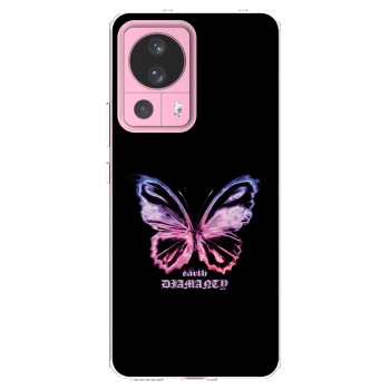 Picasee διαφανής θήκη σιλικόνης Xiaomi 13 Lite - Diamanty Purple