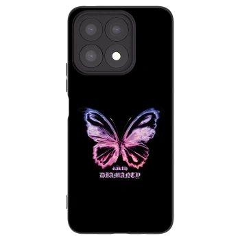 Picasee Μαύρη θήκη σιλικόνης για Honor X8a - Diamanty Purple