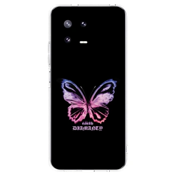 Picasee διαφανής θήκη σιλικόνης Xiaomi 13 Pro - Diamanty Purple