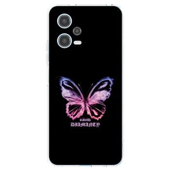 Picasee διαφανής θήκη σιλικόνης Xiaomi Redmi Note 12 5G - Diamanty Purple