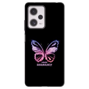 Picasee Μαύρη θήκη σιλικόνης για Xiaomi Redmi Note 12 Pro+ 5G - Diamanty Purple