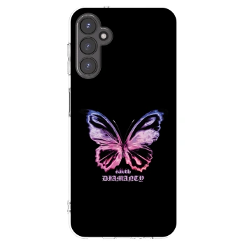 Picasee διαφανής θήκη σιλικόνης Samsung Galaxy A14 5G A146P - Diamanty Purple