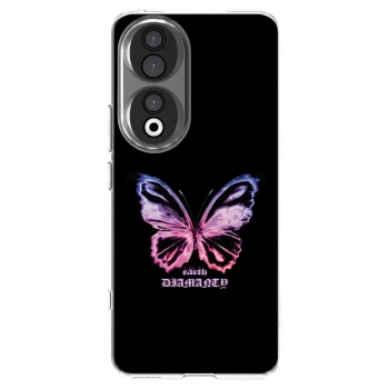 Picasee διαφανής θήκη σιλικόνης Honor 90 5G - Diamanty Purple