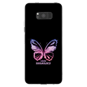 Picasee διαφανής θήκη σιλικόνης Samsung Galaxy S8 G950F - Diamanty Purple