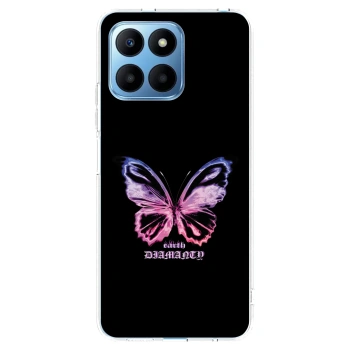 Picasee διαφανής θήκη σιλικόνης Honor 70 Lite - Diamanty Purple
