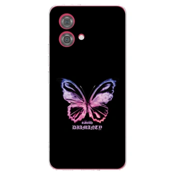 Picasee διαφανής θήκη σιλικόνης Motorola Moto G84 5G - Diamanty Purple