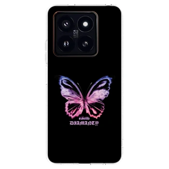 Picasee διαφανής θήκη σιλικόνης Xiaomi 14 Pro - Diamanty Purple