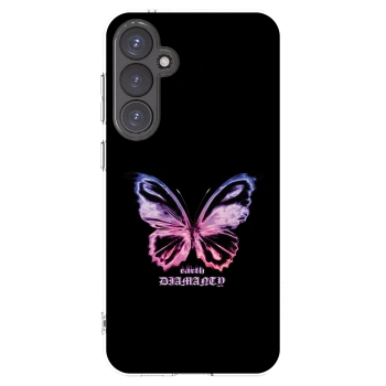 Picasee διαφανής θήκη σιλικόνης Samsung Galaxy S23 FE S711B - Diamanty Purple