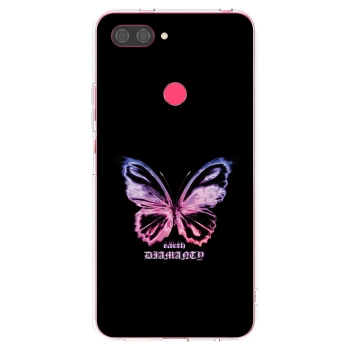 Picasee διαφανής θήκη σιλικόνης Xiaomi Mi 8 Lite - Diamanty Purple