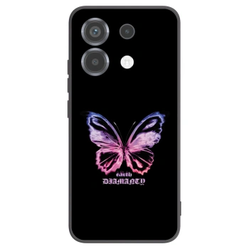 Picasee Μαύρη θήκη σιλικόνης για Xiaomi Poco X6 - Diamanty Purple