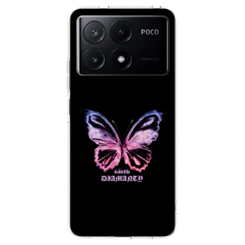 Picasee διαφανής θήκη σιλικόνης Xiaomi Poco X6 Pro - Diamanty Purple
