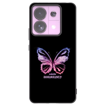 Picasee Μαύρη θήκη σιλικόνης για Xiaomi Redmi Note 13 Pro 5G - Diamanty Purple