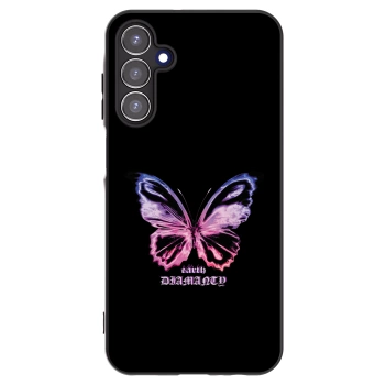Picasee Μαύρη θήκη σιλικόνης για Samsung Galaxy A15 A156B 5G - Diamanty Purple
