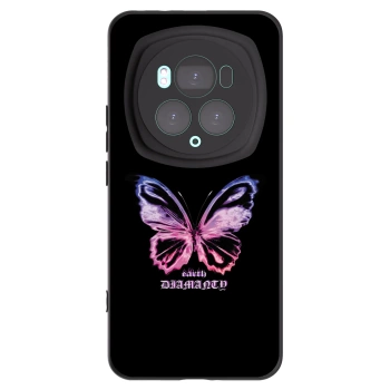 Picasee Μαύρη θήκη σιλικόνης για Honor Magic6 Pro - Diamanty Purple