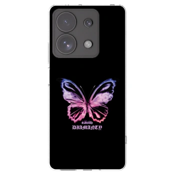 Picasee διαφανής θήκη σιλικόνης Xiaomi Redmi Note 13 Pro 4G - Diamanty Purple