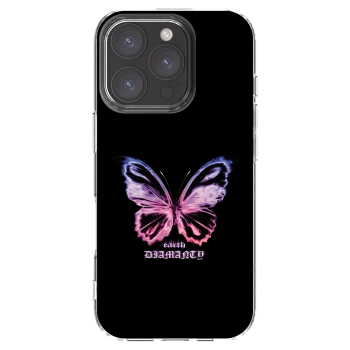 Picasee διαφανής θήκη σιλικόνης Apple iPhone 16 Pro - Diamanty Purple