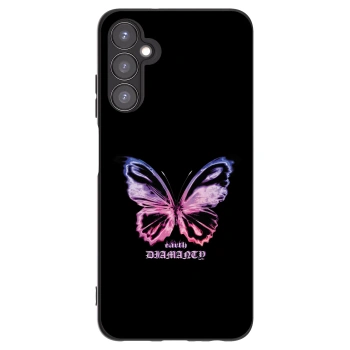 Picasee Μαύρη θήκη σιλικόνης για Samsung Galaxy A05s A057G - Diamanty Purple