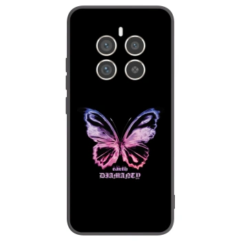 Picasee Μαύρη θήκη σιλικόνης για Realme 12 Pro 5G - Diamanty Purple