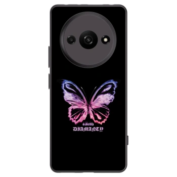 Picasee Μαύρη θήκη σιλικόνης για Xiaomi Redmi A3 - Diamanty Purple
