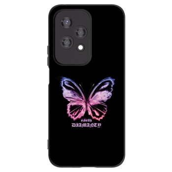Picasee Μαύρη θήκη σιλικόνης για Honor 200 Lite - Diamanty Purple