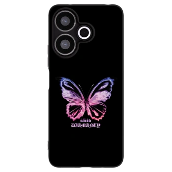 Picasee Μαύρη θήκη σιλικόνης για Xiaomi Redmi 13 4G - Diamanty Purple